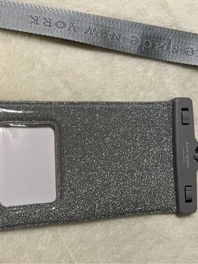 kate spade black glitter phone waterproof case